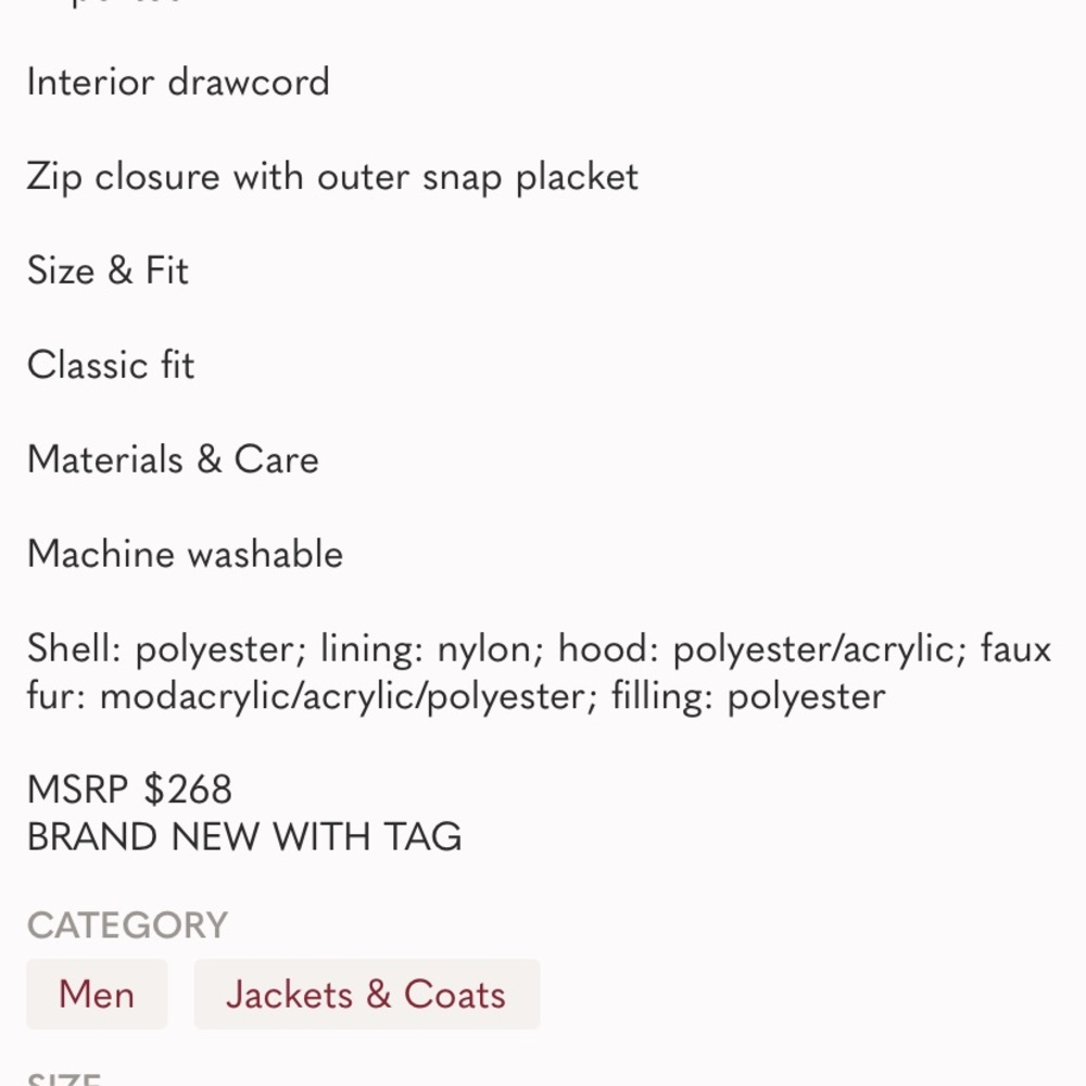 Nautica Men's Heavyweight Parka with Tempasphere Navy - Size Large - Picture 7 of 7